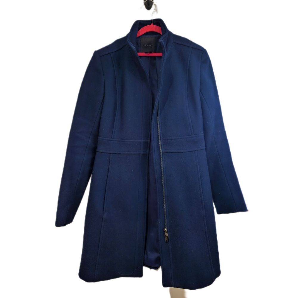 Theory Blue Pea Coat